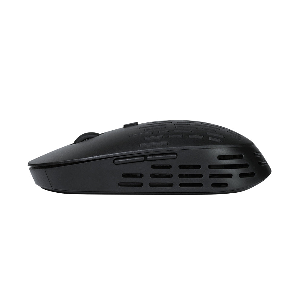 Mouse Vorago Mo-208 Inalambrico Tipo C Y Bluetooth Hasta 2400 Dpi Recargable Negro