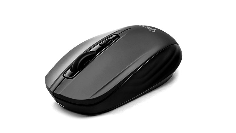 Mouse Vorago Mo-305-Slim-Bk Led Rgb Inalambrico Recargable Negro