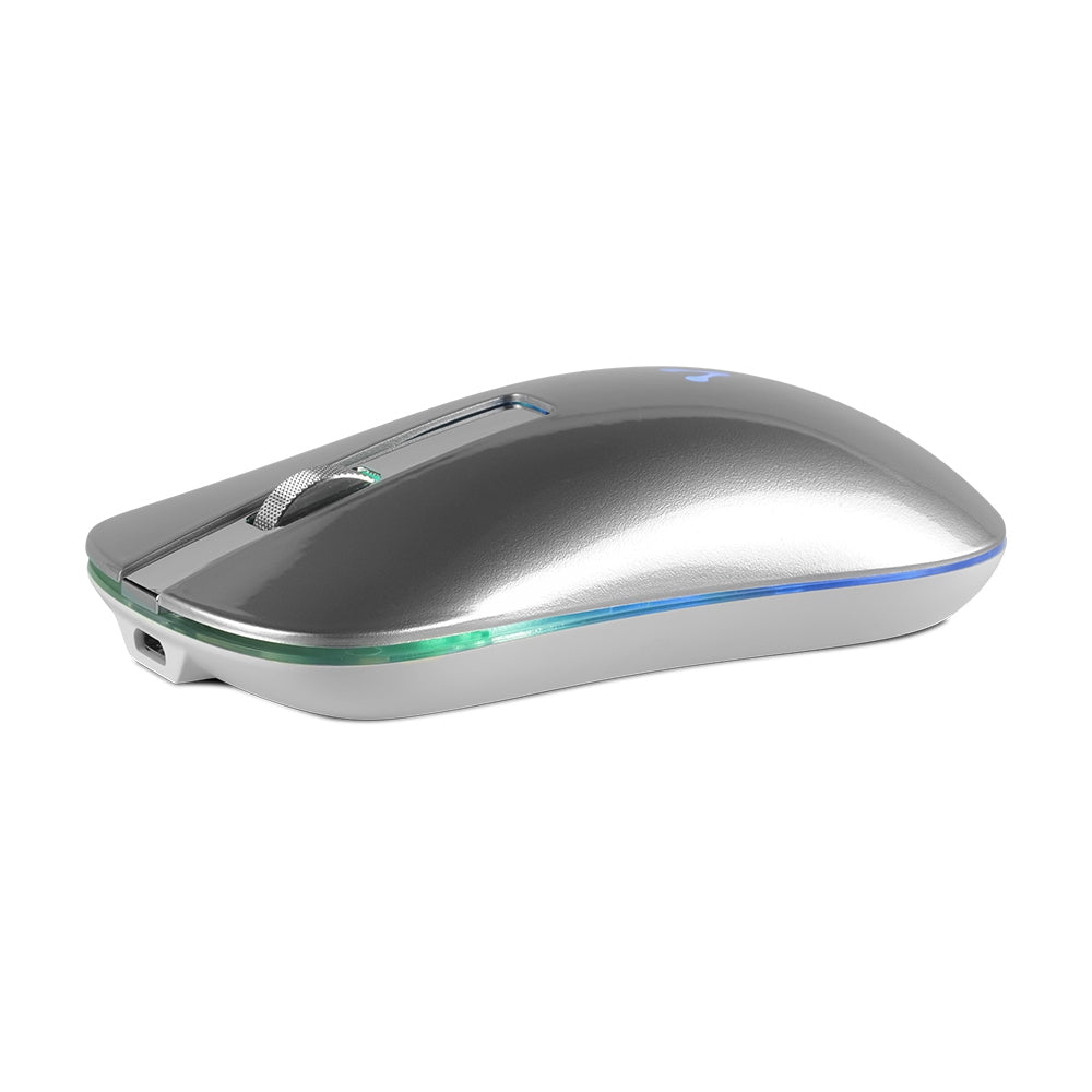 Mouse Vorago Mo-305-Sl Slim Led Rgb Inalambrico Recargable