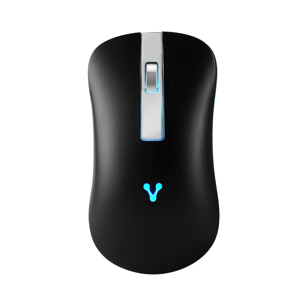 Mouse Vorago Mo-305-Bk Slim Led Rgb Inalambrico Recargable Negro