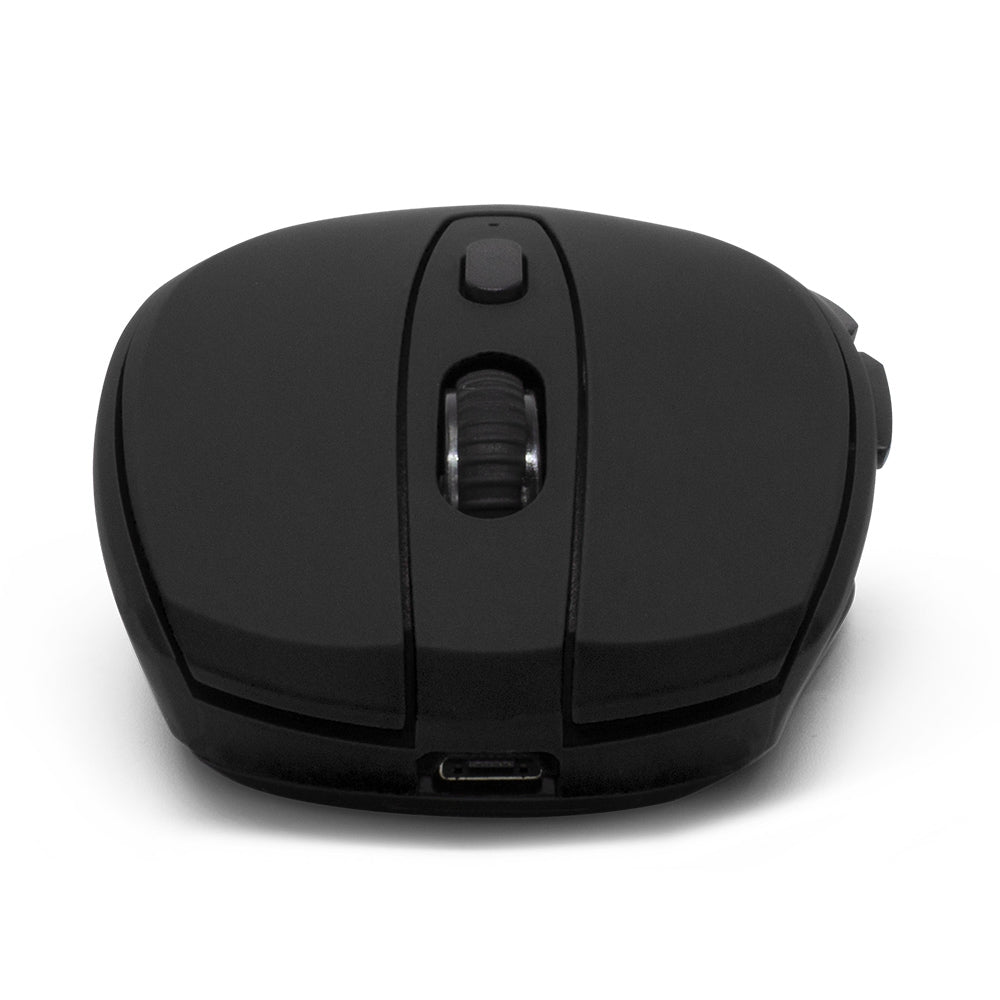 Mouse Inalámbrico Iluminado Vorago Mo-306 Negro 2400 Dpi Recargable