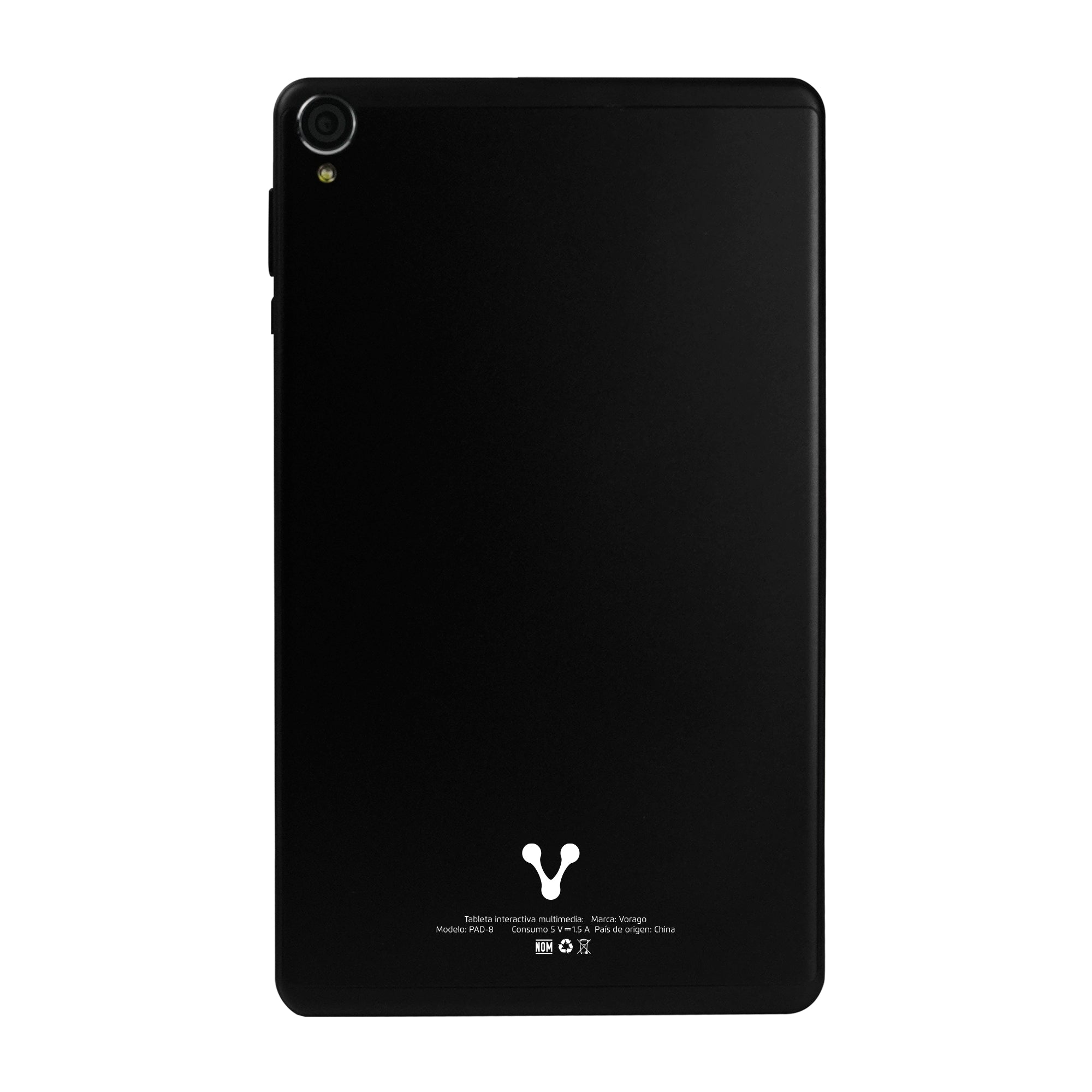 Tablet Vorago Pad-8-Bk Pad-8/ Pulgadas Android 13 Quadcore 4Gb 64Gb Ips 2Mp 5Mp Wifi Bt Gms Negra