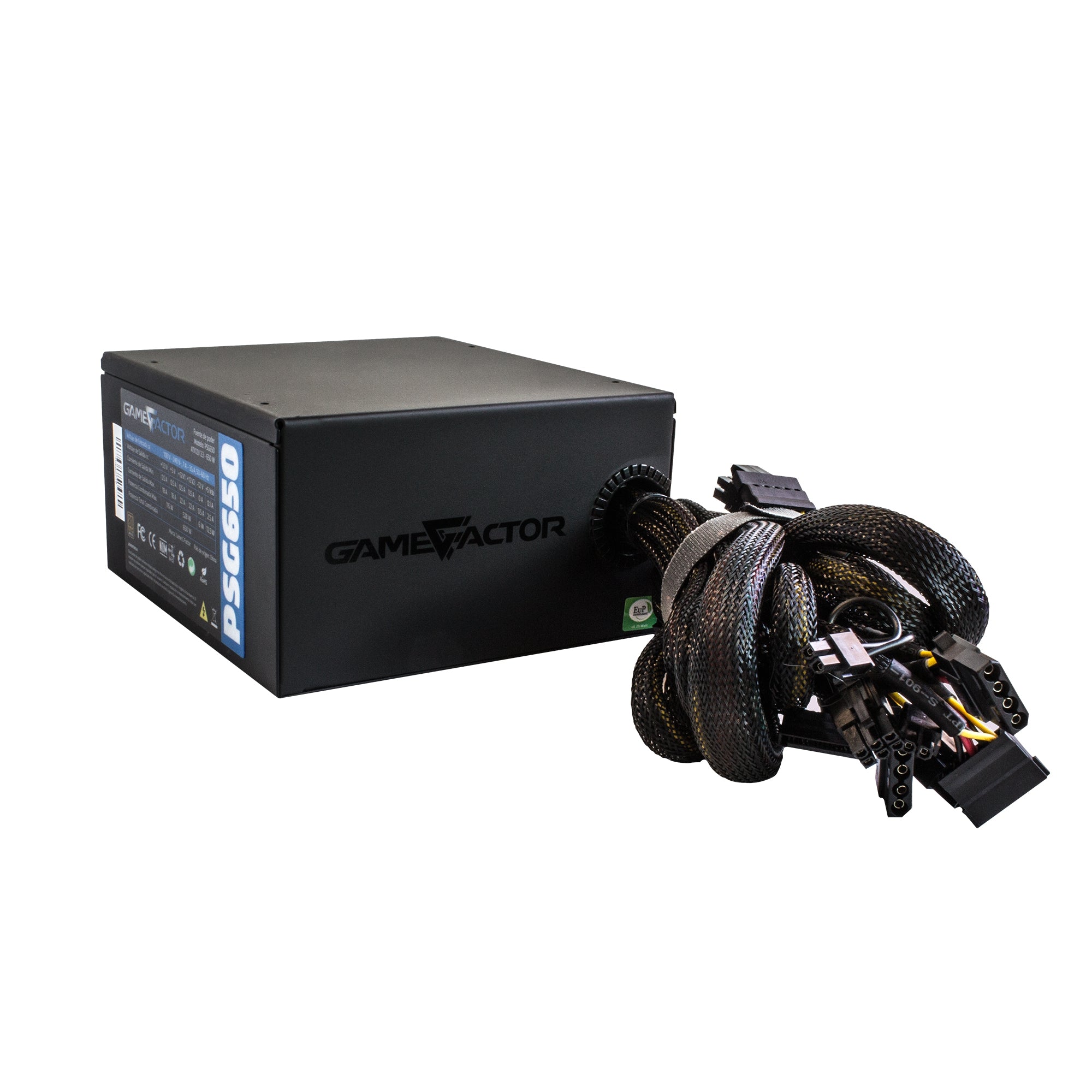 Fuente De Poder Game Factor 650Watts 80 Plus Bronze Psg650