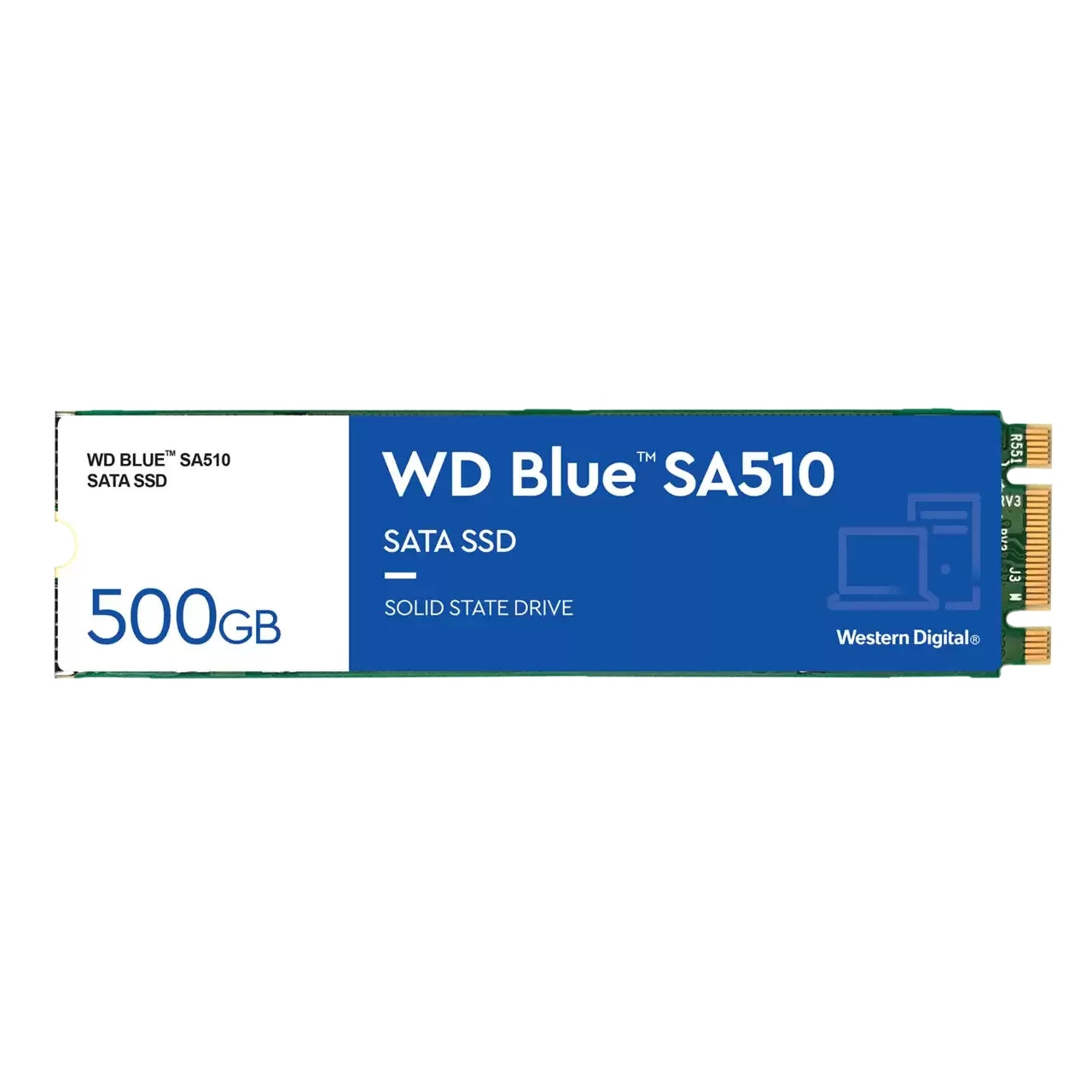 Nidad De Estado Solido Ssd Wd Blue M.2 2280 500Gb Sata 3Dnand 6Gb/S Lect 560Mb/S Escrit 510Mb/S