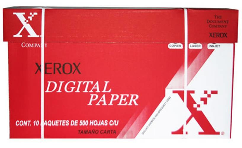 Papel Bond Digital Paper Carta Xerox Rojo 99% Blancura