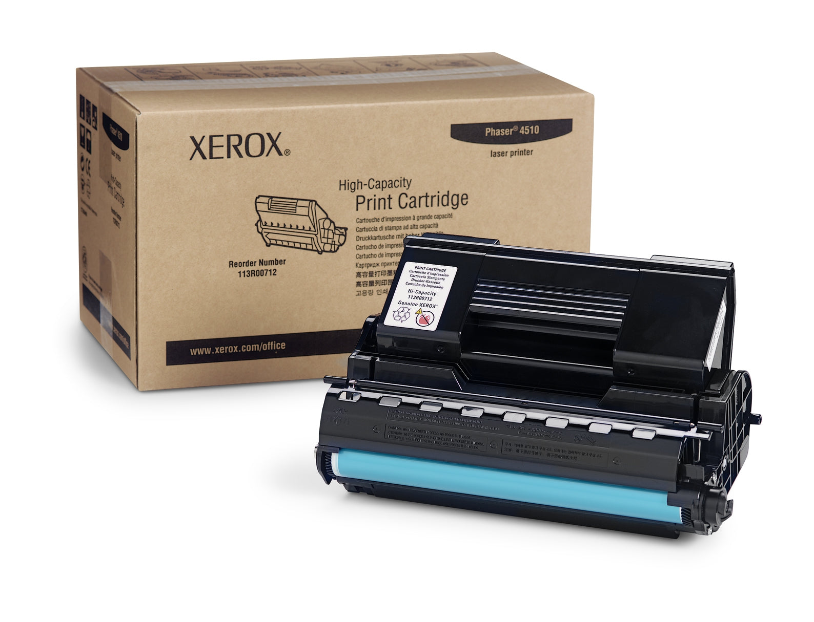 Tóner Xerox 113R00712 Cartucho 19000 Páginas Negro Laser