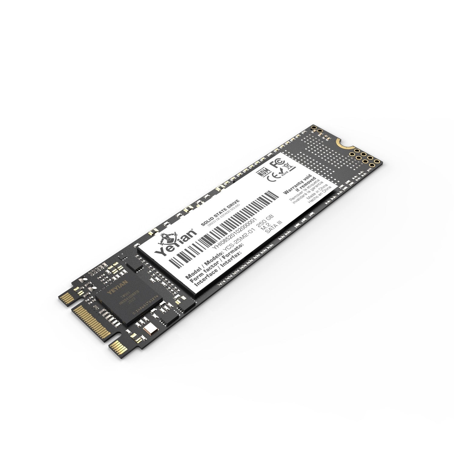 Unidad Ssd M.2 Yeyian Valk Serie 4000 250Gb Sata 3 Ycs-25M2-01