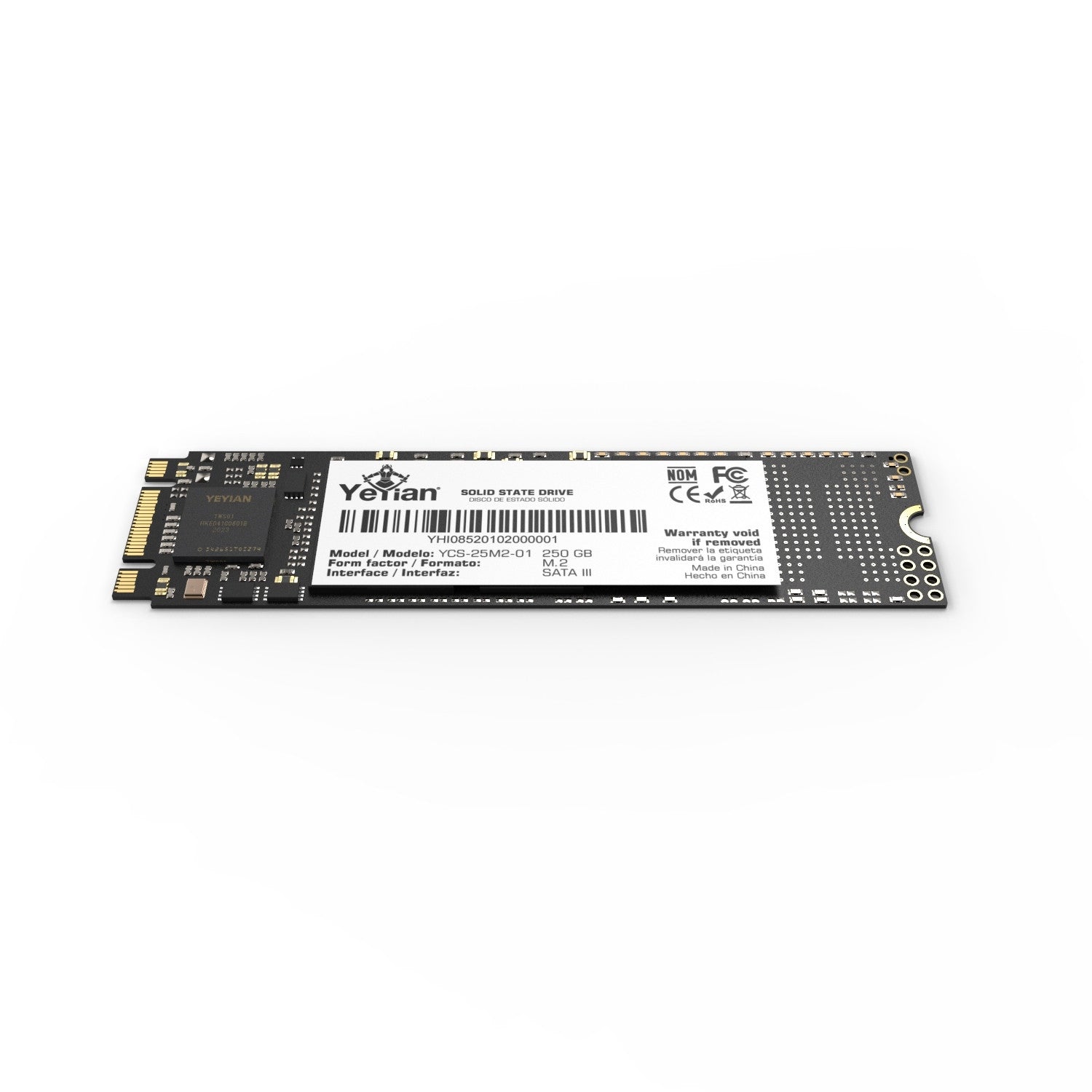 Unidad Ssd M.2 Yeyian Valk Serie 4000 250Gb Sata 3 Ycs-25M2-01