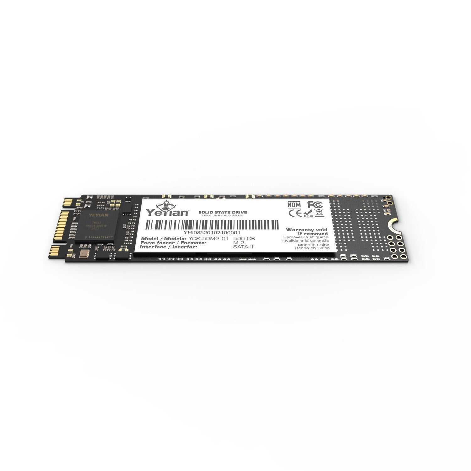 Unidad Ssd M.2 Yeyian Valk Serie 4200 500Gb Sata 3 Ycs-50M2-01