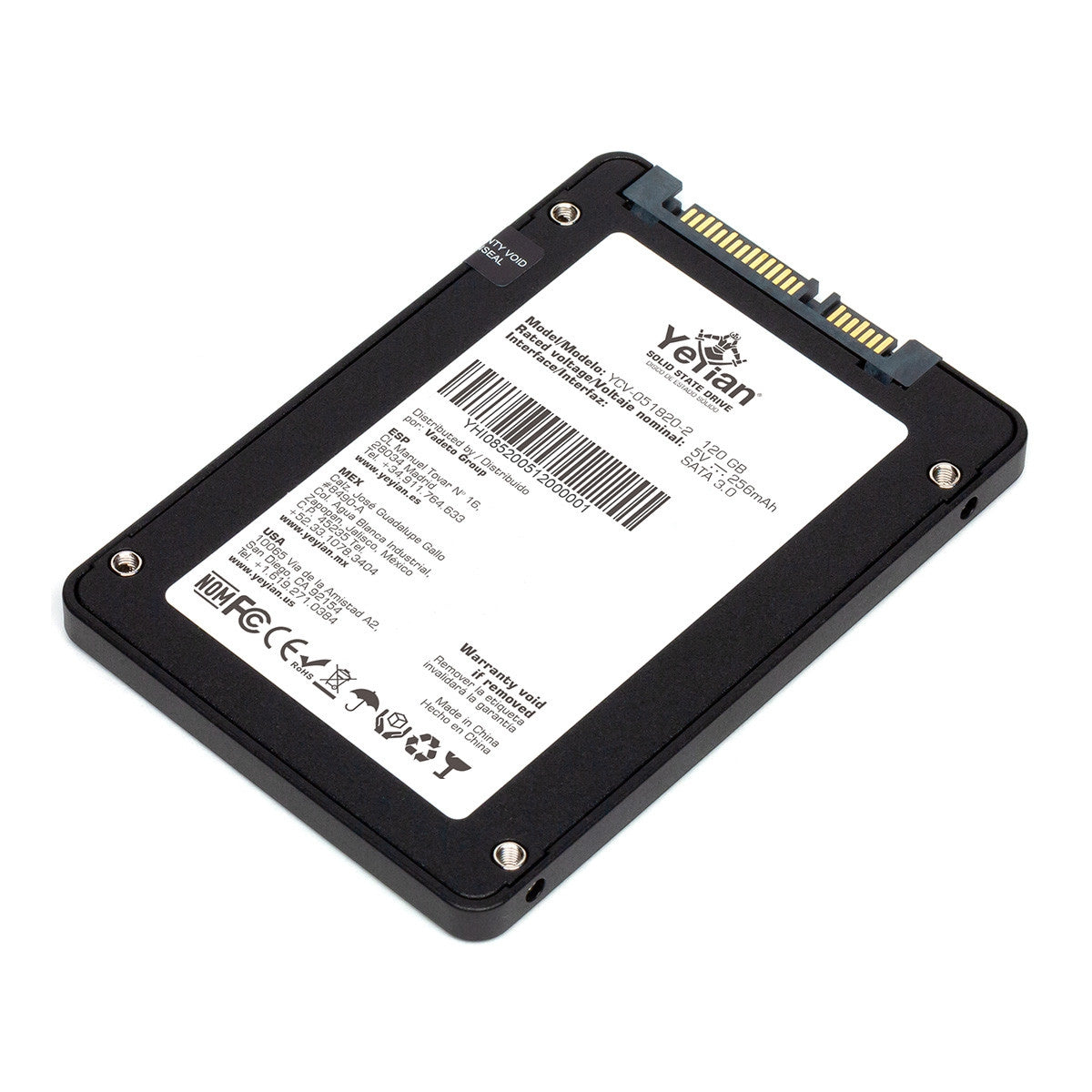 Unidad Ssd Yeyian Ycv-051820-2 Valk, 120Gb, Sata3, 420Mb/S, 2.5"