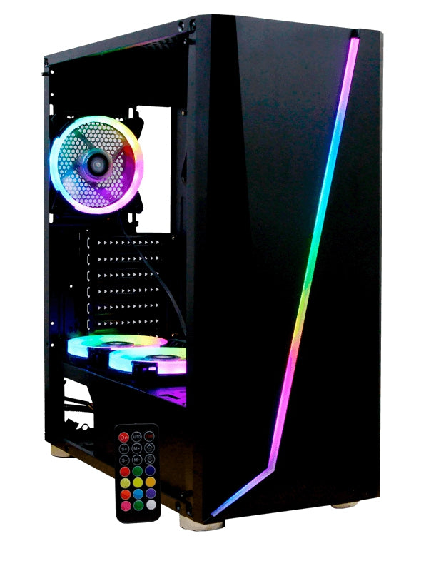 Gabinete Armageddon Rgb Yeyian Yga-68809 Atx Negro /