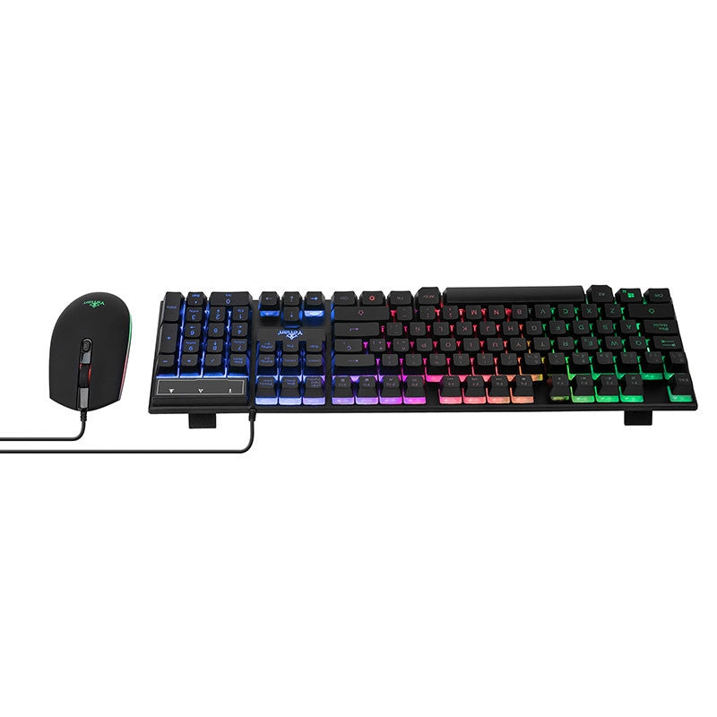 Kit De Teclado Y Mouse Yeyian Ykp-20705 Juego Negro