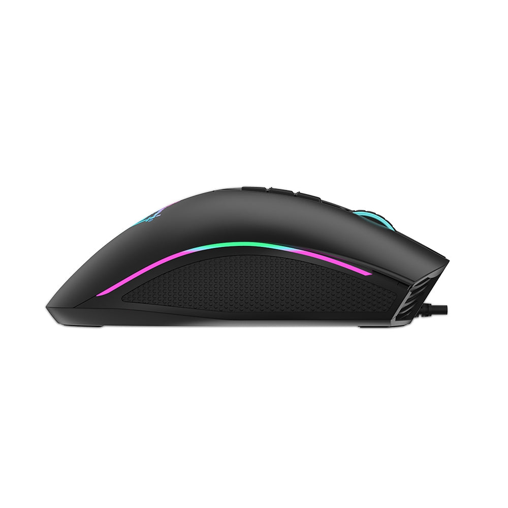 Mouse Gamer Yeyian Ymg-24110N Gram S2000 Rgb/8Btns/6400Dpi/Usb/Negro