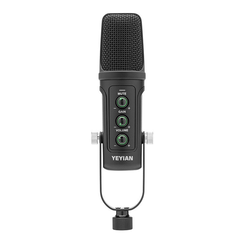 Micrófono Condensador Kit Para Streaming Yeyian Ysa-Uchq-01 80Hz-20000Khz Negro