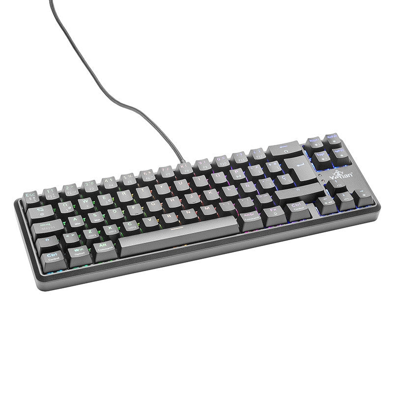 Teclado Gaming Yeyian Ytm-28210B Gamer Akil S3500 Mecanic Switch Azul Rgb/Bt